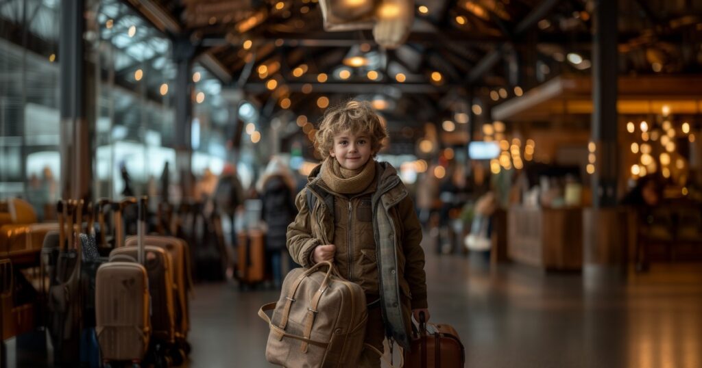 viaggiatori soli-sotto età-all'aeroporto-1